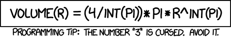 xkcd 1275 - INT(PI)